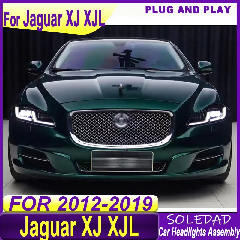 Car Headlights Head Lamp for Jaguar XJL XJ LED Headlight 2011 2012 2013 2014 2015-2019 Headlights XJ DRL Turn Signal High Beam