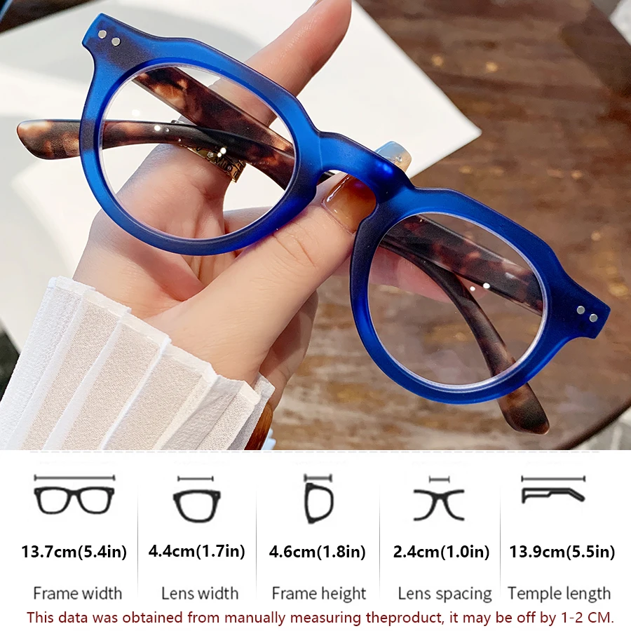 Retro Round Reading Glasses for Men & Women - Vintage Clear PC Frame, +1.0 to +3.5 Magnification Computer & Laptop Accessories