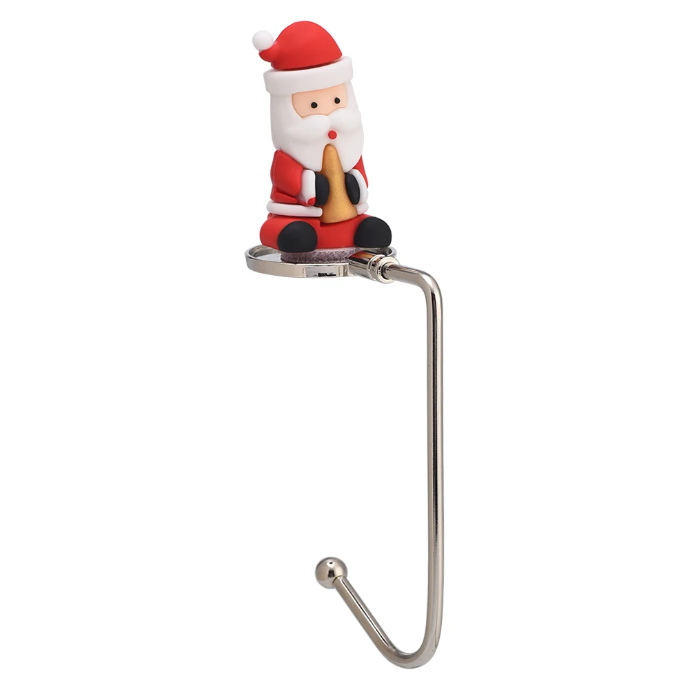 Stocking Holder Stocking Hook Non-slip Stainless Steel Stocking Hooks Christmas Mantel Christmas Stocking Holders