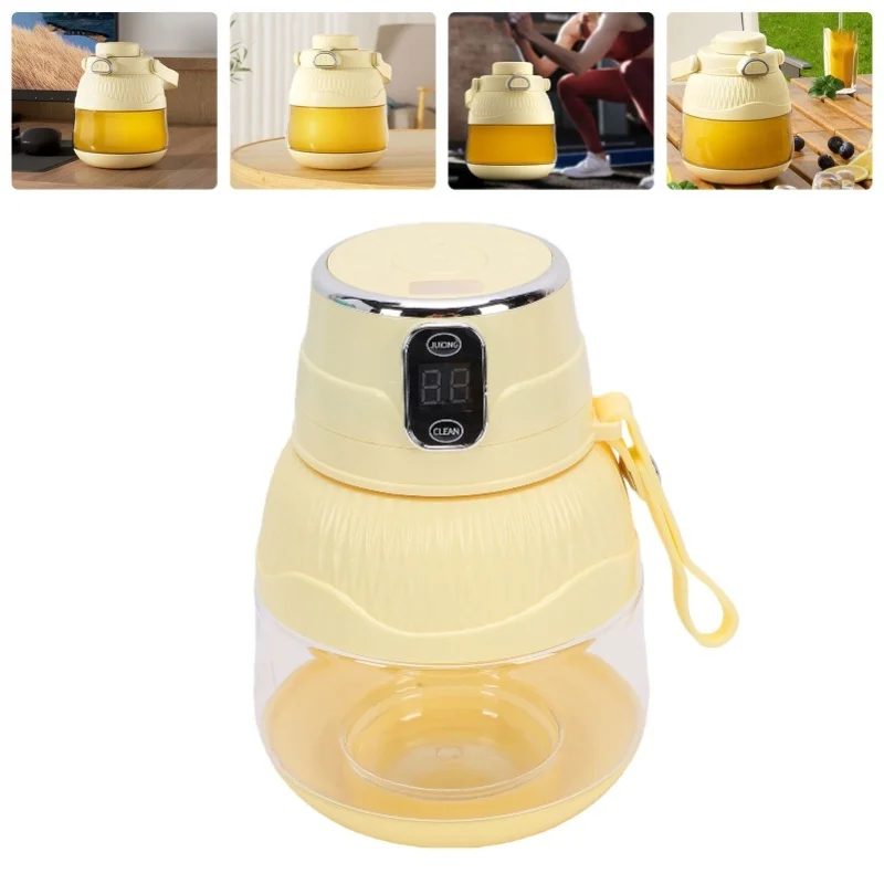 コードレスポータブルジューサー-600ml-ブレンダー-多機能充電式電動ジュースカップ-家庭用キッチン向け