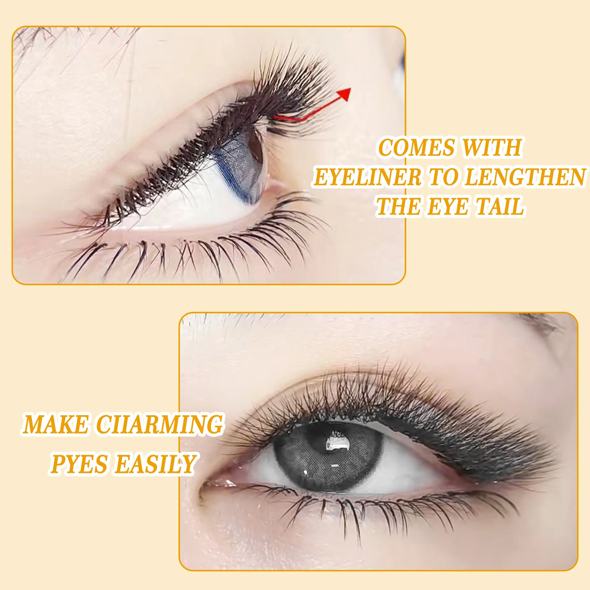 CoMango LU/C/D W Shaped YY/3D/4D/5D Eyelash Extension Premade Volume Fans Technology Fibers Natural Soft Silk Mink Eyelashes