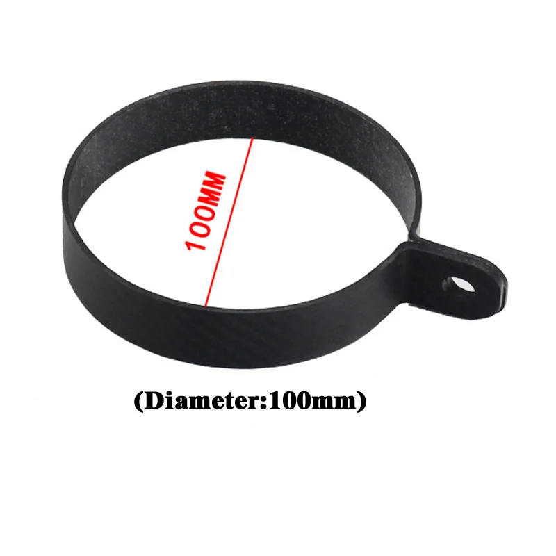 Carbon Fiber Motorcycle Exhaust Hanger Bracket Mount Ring 90mm 100mm Hexagon Triangle Clamp for Akrapovic for Rome for SC for AR
