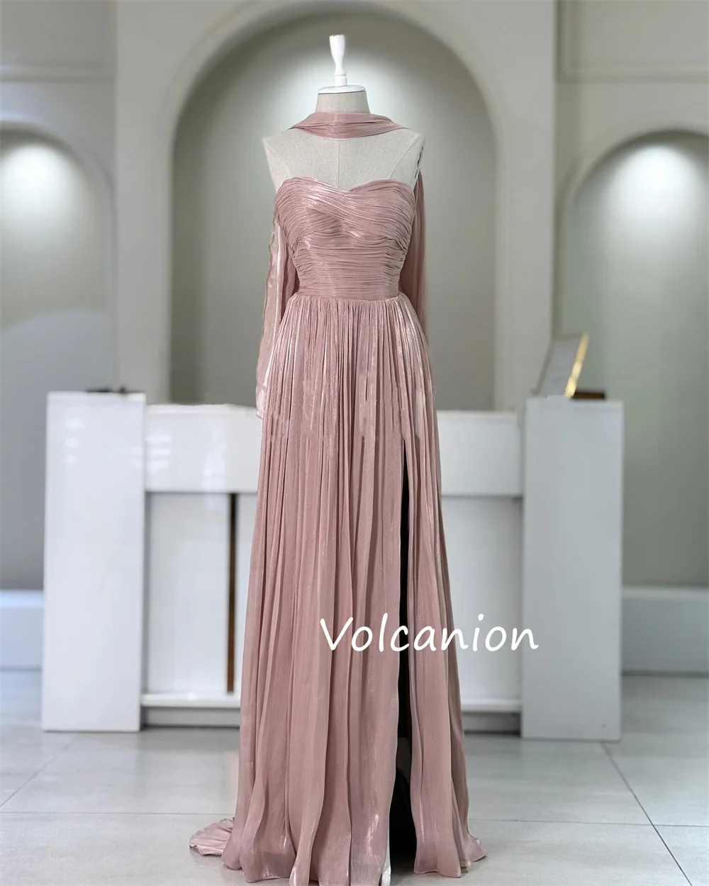 Customized Pleat A-line Sweetheart Long Dresses Bespoke Occasion Evening Elegant Simple High Quality