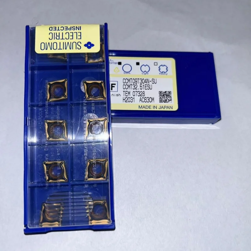 Imagem -02 - Sumitomo Cnc Girando Ferramenta Lâmina Carbide Insere Ccmt09t304n-su Ac630m Ccmt09t308n-su Ac630m 10 Pcs