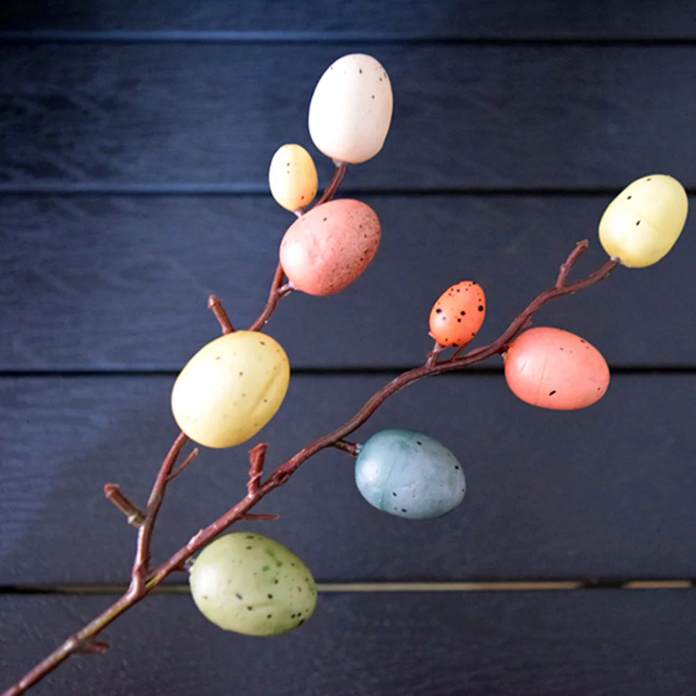

6 Branches Easter Egg Decorations Creative Durable Flower Arrangement Decor Easter Home Living Room Ornament Adornment