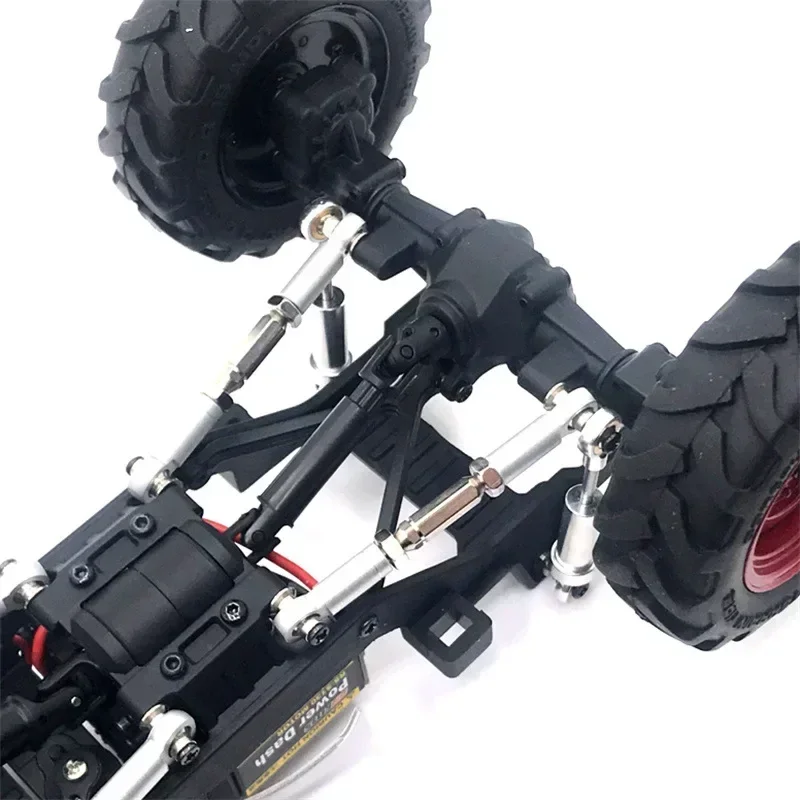 FMS 1/24 Xiaoqi FCX24 RC Accessori per auto Aggiornamento in metallo Ammortizzatore Tirante Sterzo Collegamento