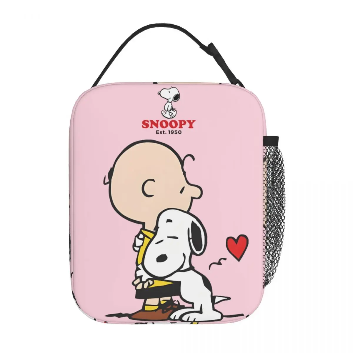 Kdlloo Snoopy Food Bags Peanuts Snoopy For Boy Girl All Season Hiking Hand Bag Leakproof Insulated