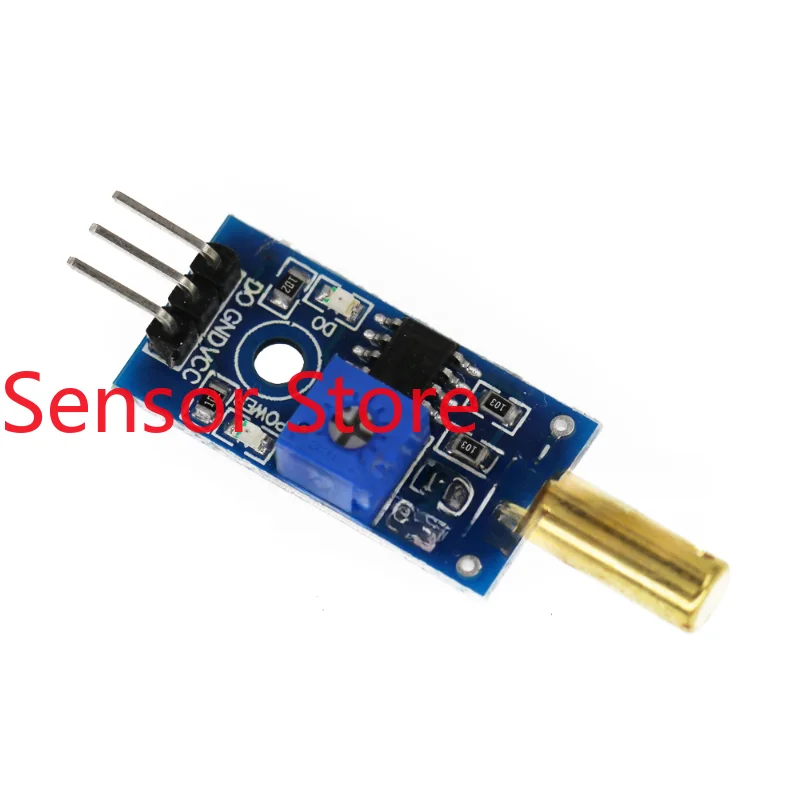 5PCS Golden SW-520D Angle Sensor Module Ball Switch Vibration  Tilt  