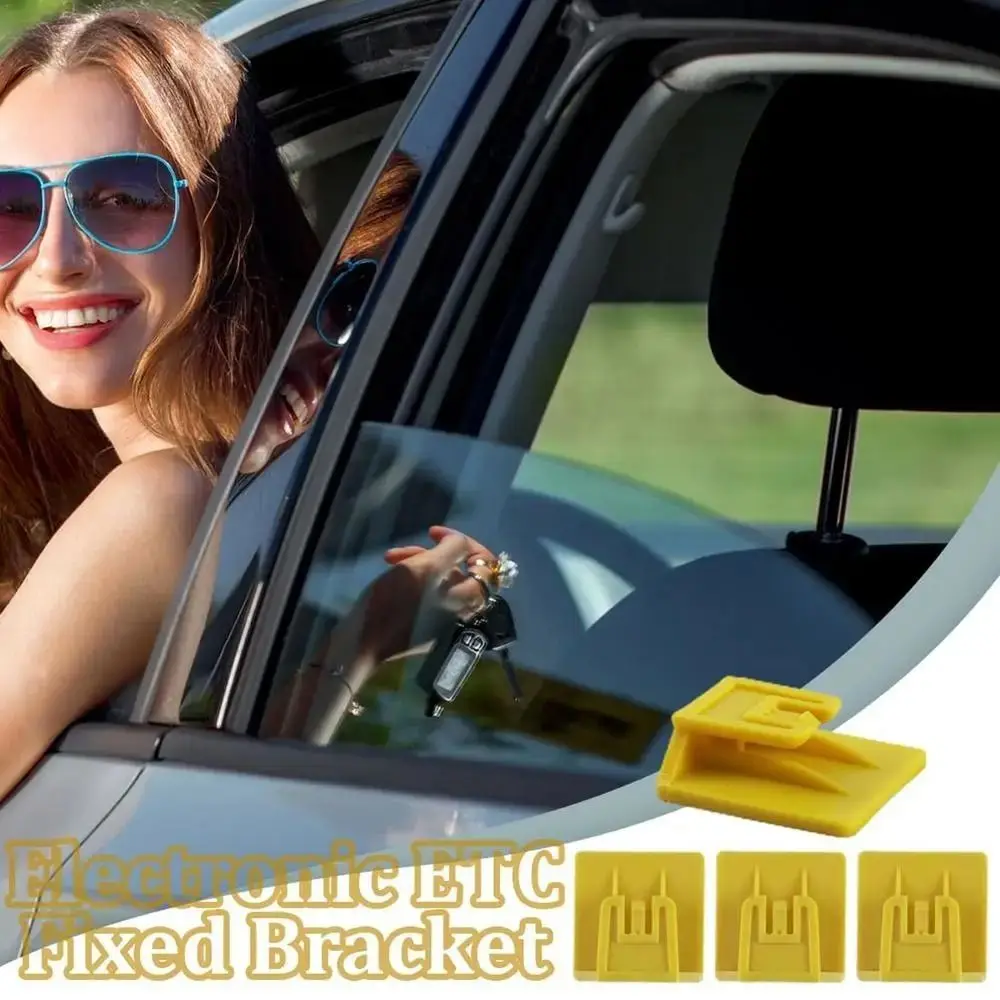 Detachable Electronic Toll Pass Clip Universal Durable Windshield Mounting Bracket 3D Printed Transponder Holder Car Accessories