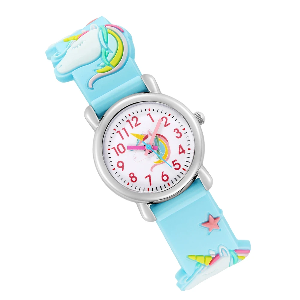 

Adorable Unicorn Kids 3D Cartoon Children Wrist Watch Delicate Girl Gift Birthday Christmas Durable Smooth Surface Kids Cartoon