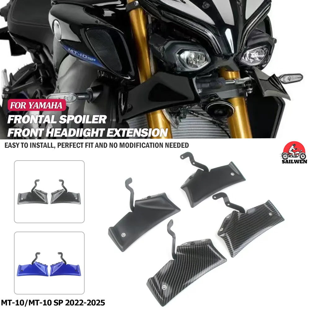 

Для Yamaha MT 10 MT-10 mt10 MT10 SP 2022 2023 2024 2025 мотоциклетные спортивные прижимные передние спойлеры, аэродинамические