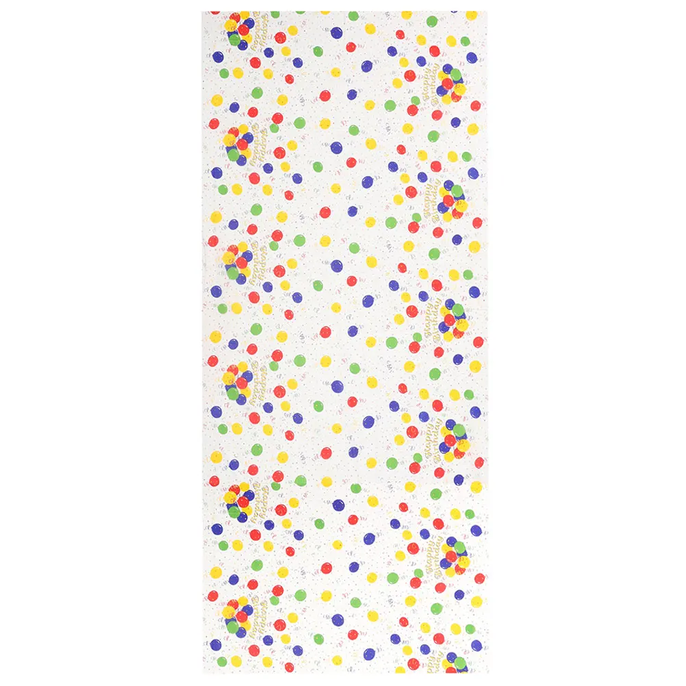 

2Pcs Balloon Tablecloth Thickened Plastic Disposable Print Kids Birthday Party Rectangle Fitted Runner Cartoon Design Easy Clean