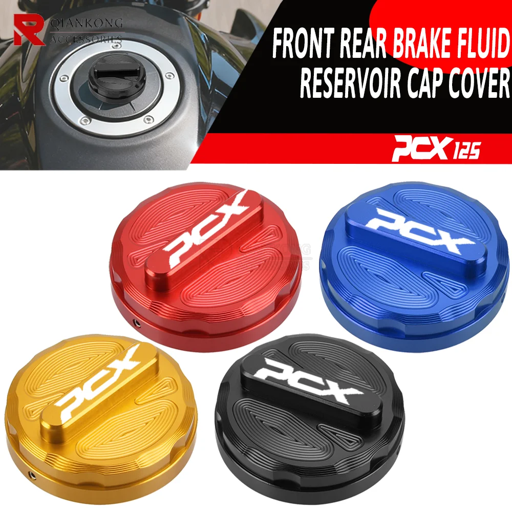 

2024 2025 FOR HONDA PCX 125 150 160 200 EV HP MPG PCX160-CBS 2018-2020 2021 2022 2023 Front Rear Brake Fluid Reservoir Cap Cover