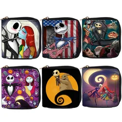 DisneyThe Nightmare Before Christmas Wallet Cute Cartoon Jack Coin Bag Fashion Accessories Portable Large Capacity for Gifts