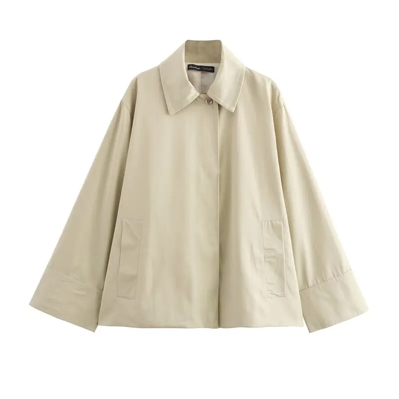 Autunno 2024 Donna Vestibilità ampia Gilet versatile Stratificazione Capispalla Faion Design Casual Sle Lunghezza regolare Altro materiale 00