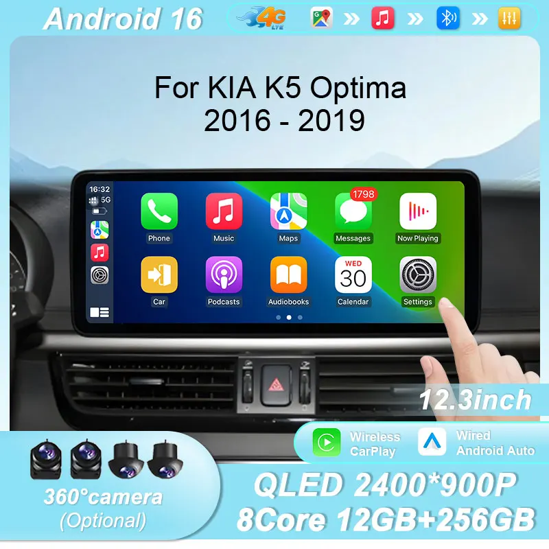 Wireless CarPlay Android 16 12.3