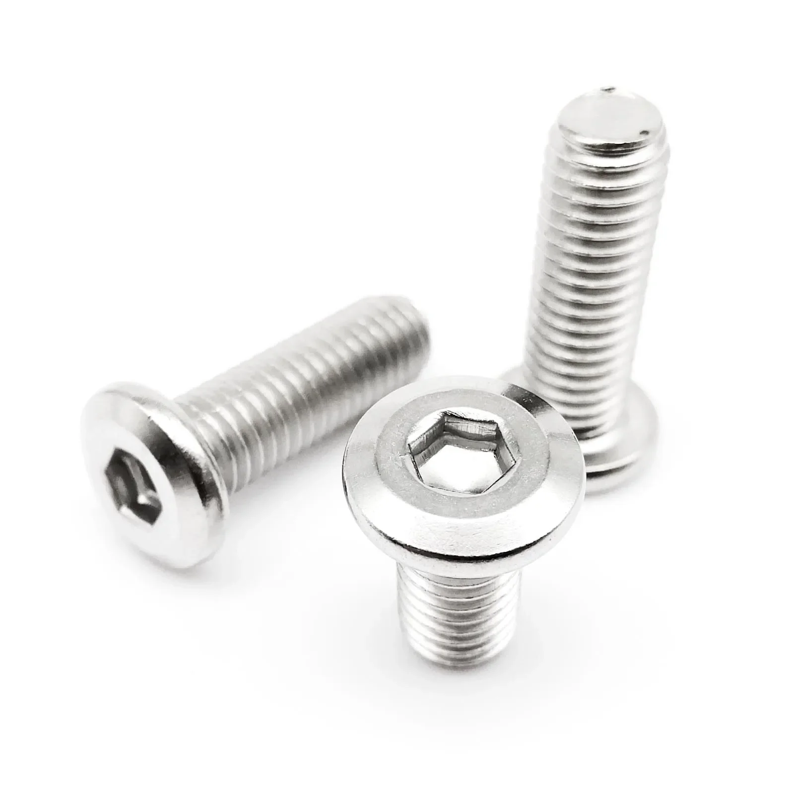 M2 M2.5 M3 M4 M5 M6 M8 ألين عرافة مسدس المقبس كبير شقة رئيس الأثاث برشام المسمار ربط المشترك الترباس 304 A2 الفولاذ المقاوم للصدأ