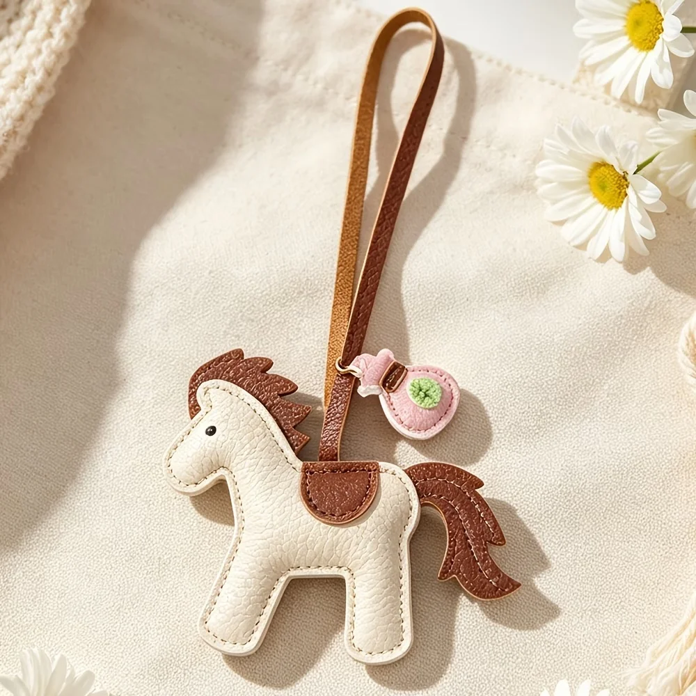 2/1 Piece Set of Small Horse Keychain Charms, Symbolizing Instant Wealth, Suitable for Bags and Car Keychains, a Great Gift for a Friend's Birthday, Suitable for Various Occasions, Halloween, and Christmas Gifts