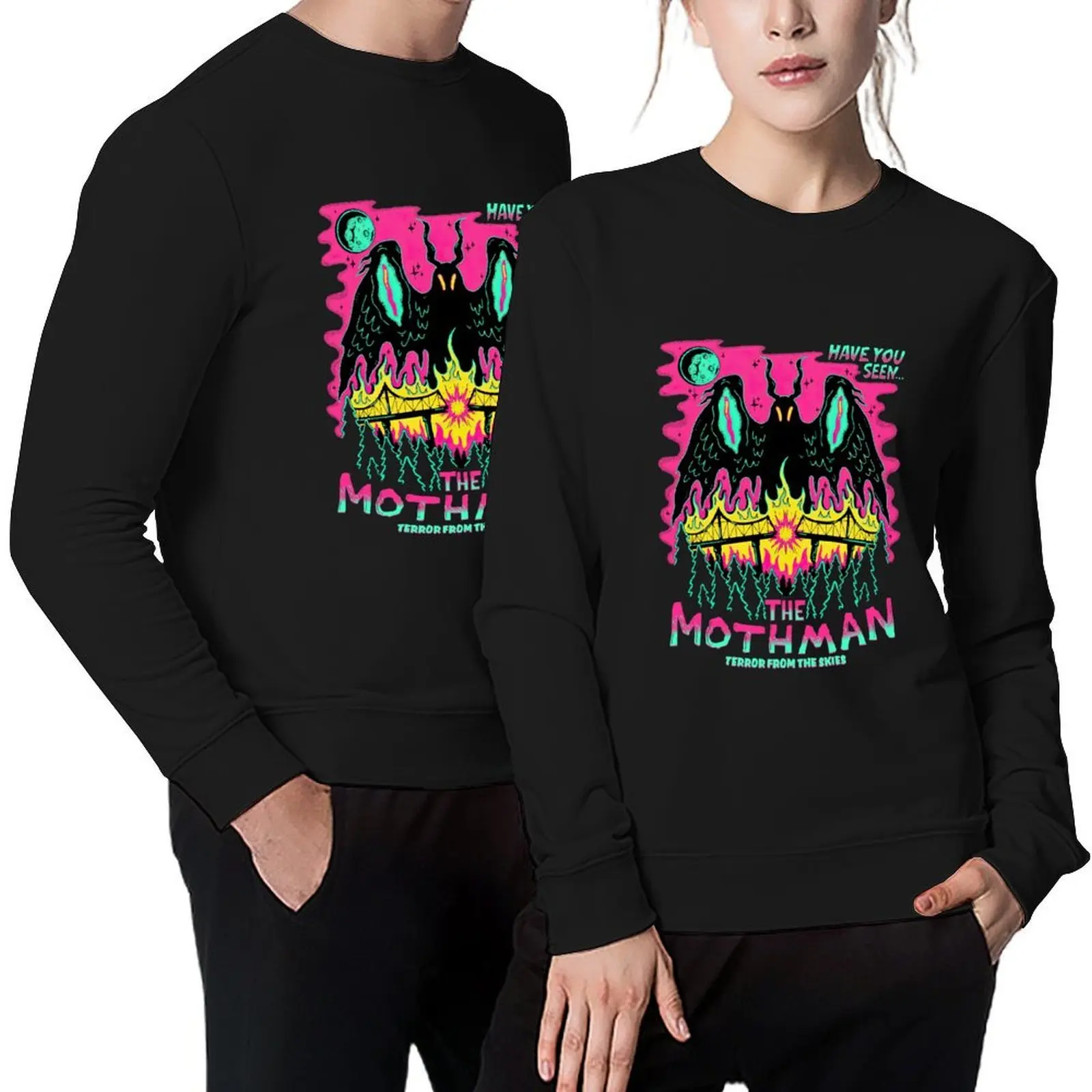 

Have You Seen The Mothman Terror From The Skies Pullover men clothing men clothes blouse anime clothes new sweatshirt