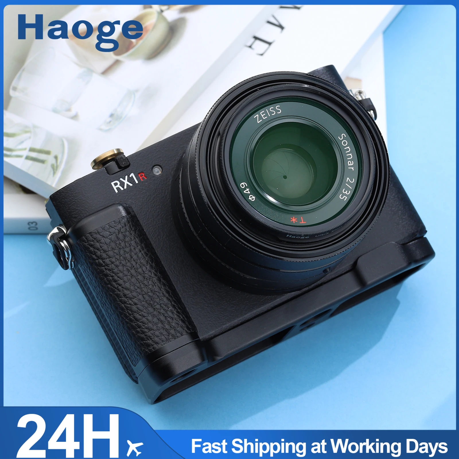 Haoge HG-RX1RIII Rutschfester Kamerahalterungshalter Handgriff für Sony Cyber-shot DSC-RX1R III RX1RM3 RX1RIII Digitalkamera