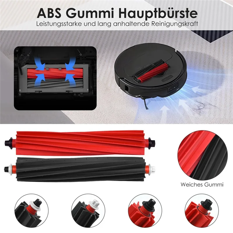 Für Roborock Q Revo Master Hauptseitenbürsten Hepa-Filter Mopp Tuch Staubbeutel Roboter Staubsauger Teile