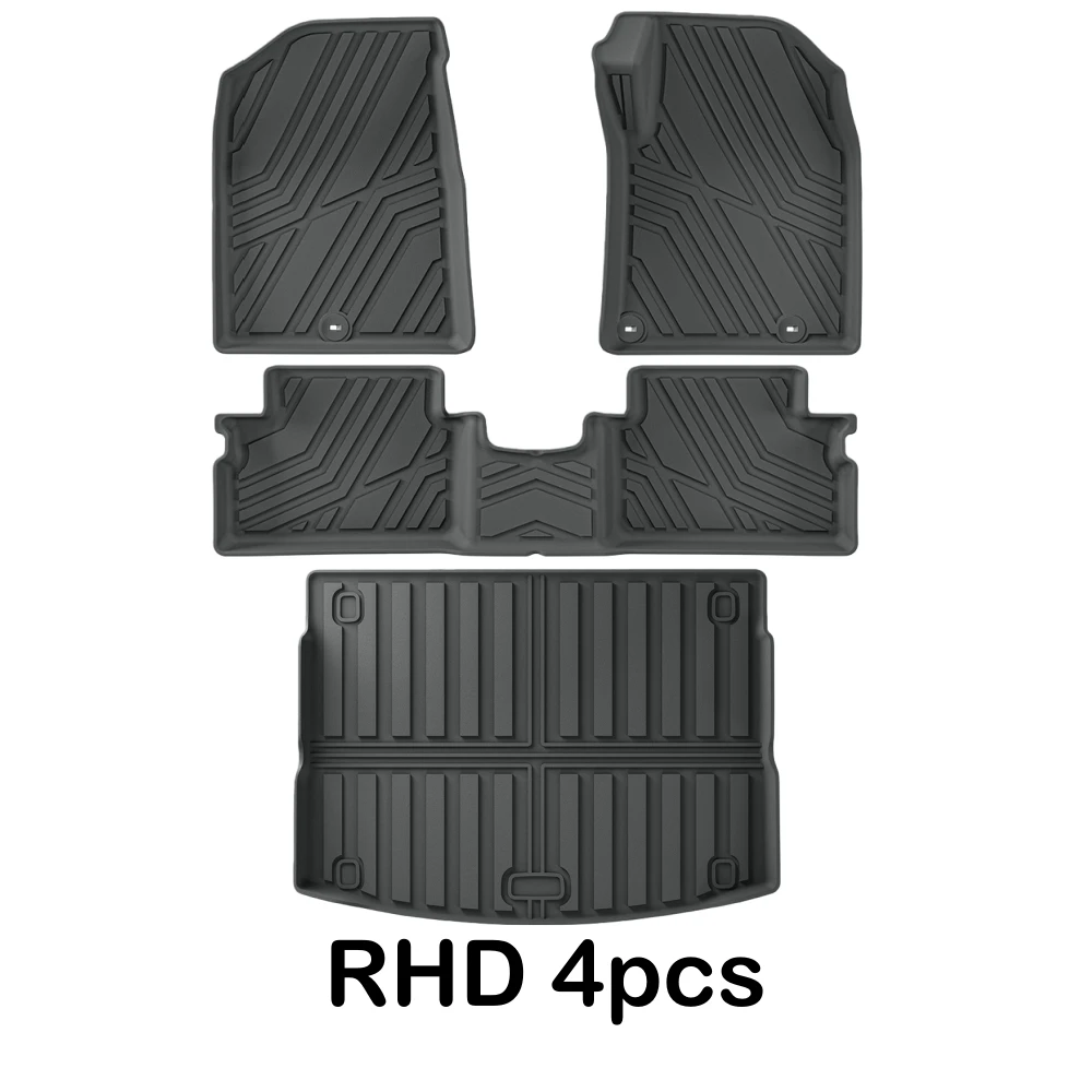 Für Hyundai i30 N 2021-2025 RHD i30 Limousine N Autoteppiche Kofferraummatte Rückenlehnenmatte Allwetter-TPE 3D-Fußmatten Gas – Detail 8