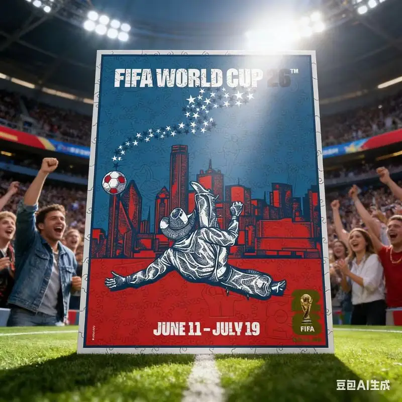 

2026 FIFA World Cup Dallas City Wooden Jigsaw Puzzle The City of Cowboys Souvenir Educational Toy Gift for Fans for Children