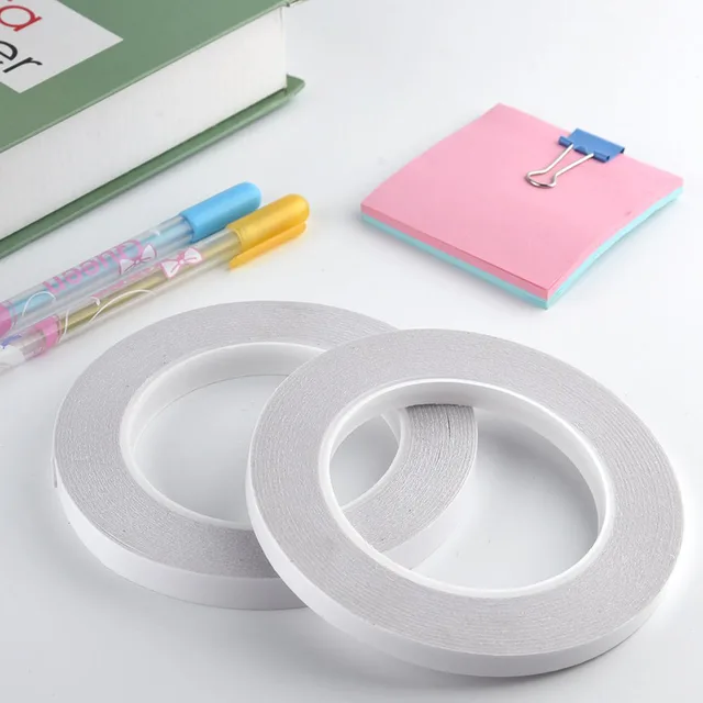 3mm Double Sided Tape White Double Sided Adhesive Tape Art Craft Point Drilling Tool for Scrapbooking Card Making for Fastening 2