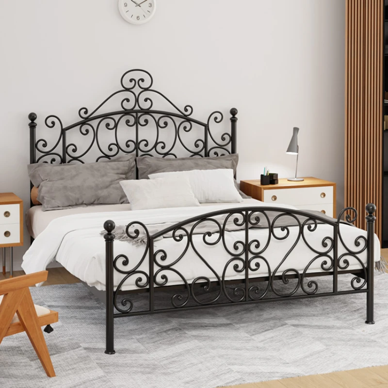 

Iron bed 1.5 meters 1.8 Nordic Princess sheets 1.2 meters online celebrity luxury frame thickened solid C7.