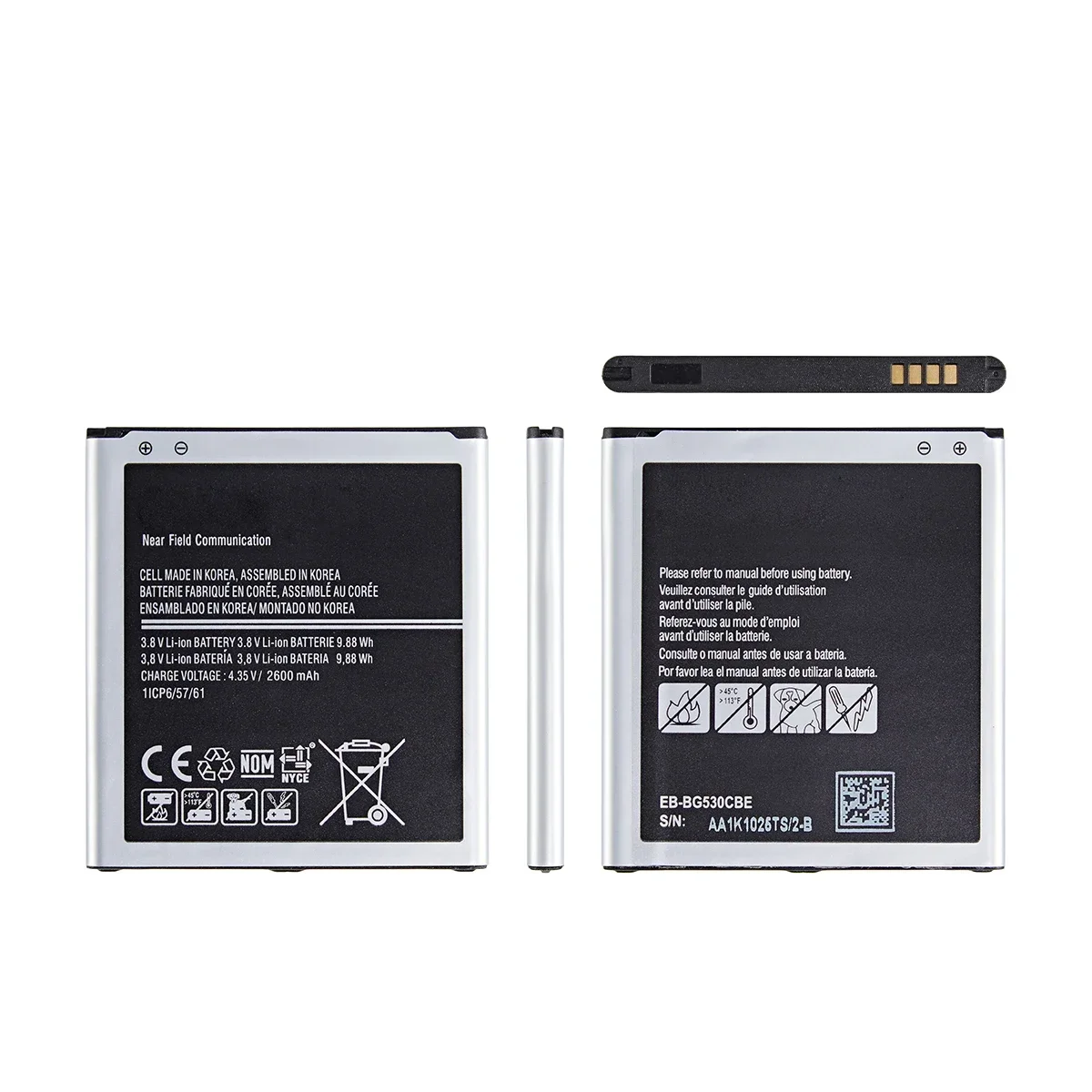 Brand New  EB-BG530CBU EB-BG530CBE 2600mAh Battery For Samsung Galaxy Grand Prime J3 2016 G530 G531F G530H G530F G532F