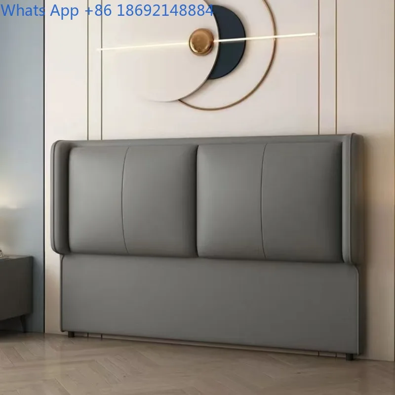 Soft Cushion New Style Solid Wood Light Luxury Floor Modern Technology Simple Super Bed Headboard Cover