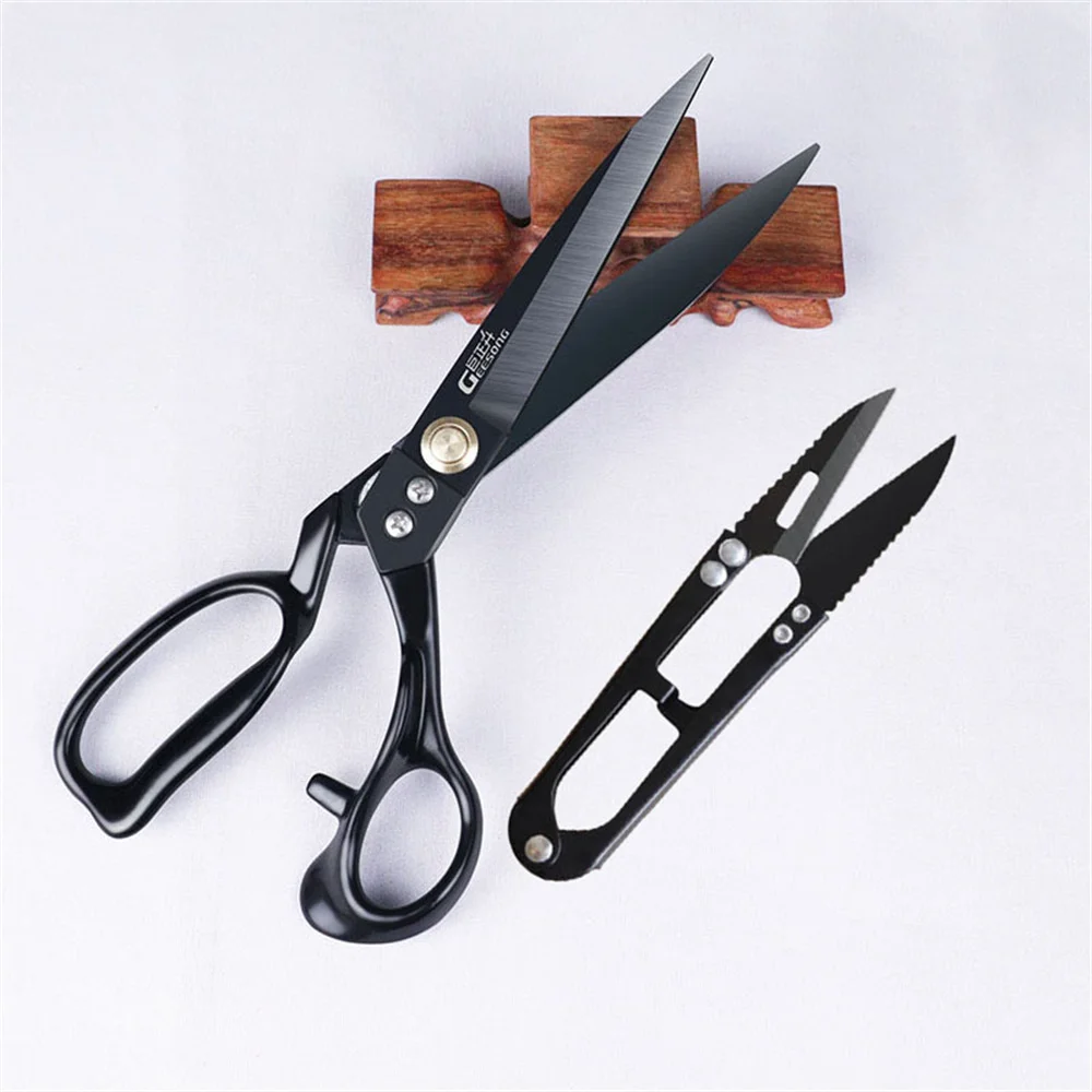 Professional Fabric Scissors for Leather Sewing shears High Carbon Steel Industrial Strength Tailoring Heavy Duty Scissors