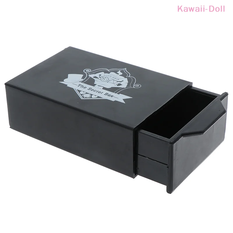 [DO]1Pcs Cool Surprise Magic Black Box Vanished Box Puzzle Box Magic Tricks Box Toy[DO]