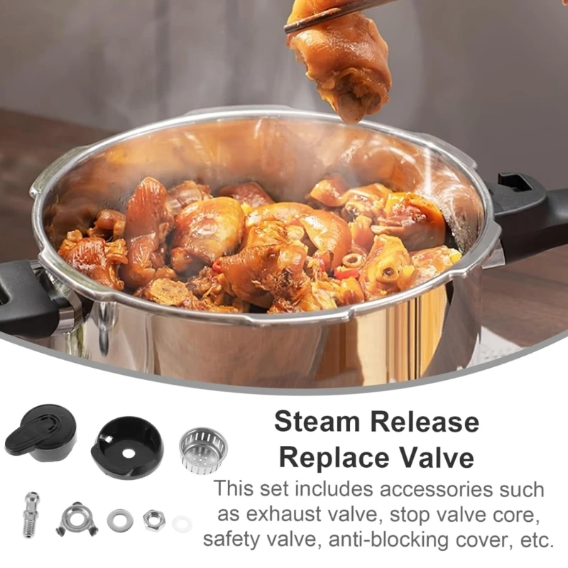 Steam Release Valves Pressure Valves Pressure Cooker Exhaust Part for Kitchen Dropship