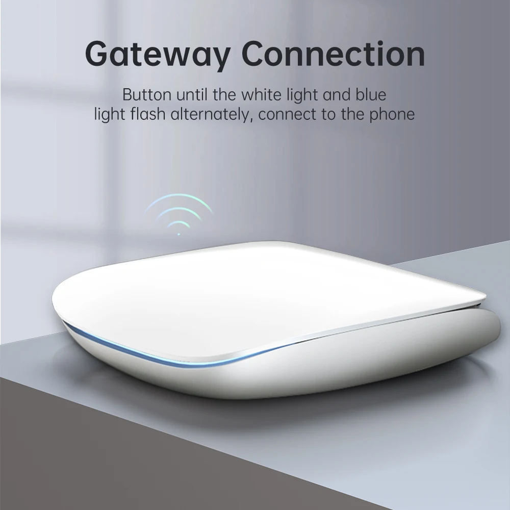 AVATTO 2 in 1 Wireless /Wired Gateway Hub Smart Home Tuya Zigbee & Bluetooth Bridge Smart life App Works with Alexa, Google Home