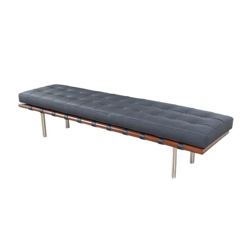 

Italian minimalist bench long sofa stool designer shoe change bedside stool simple