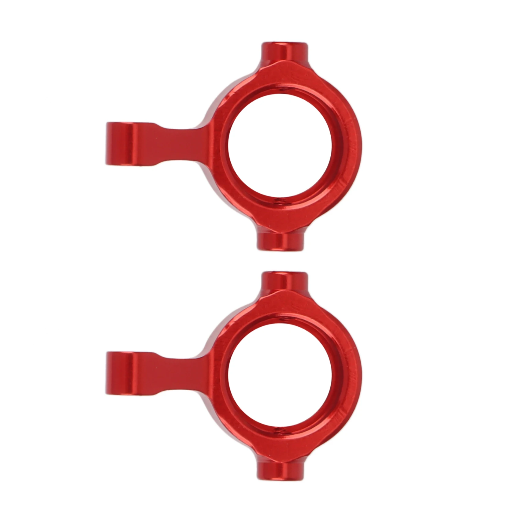 2Pcs Metal Front Steering Knuckle Steering Block for Axial Yeti Jr. AX90052 AXI90069 1/18 RC Car Upgrade Parts,Red