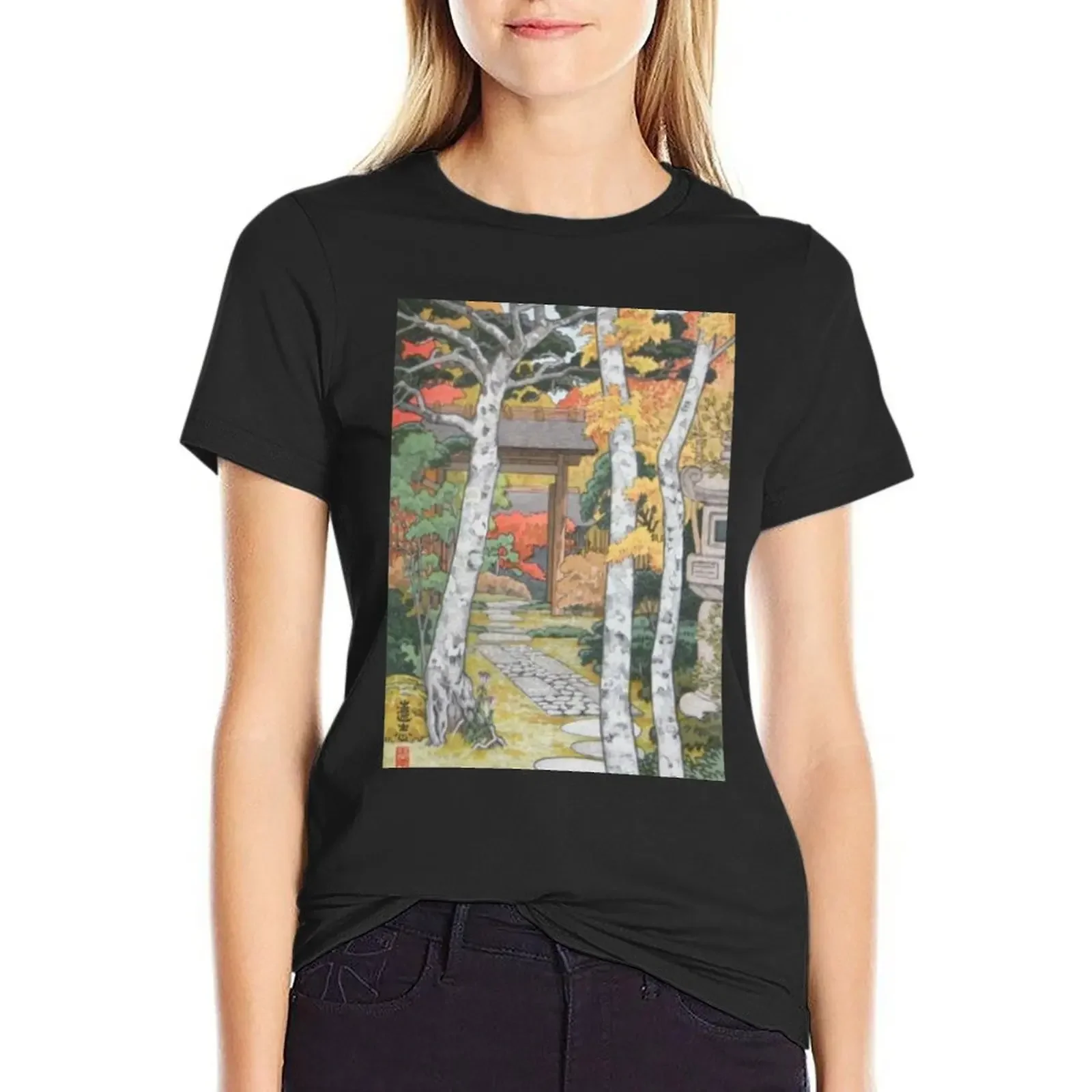 

Toshi Yoshida - Sangetsu-an Hakone Muesum T-Shirt lady clothes quick-drying plus sizes ariat shirts for Women