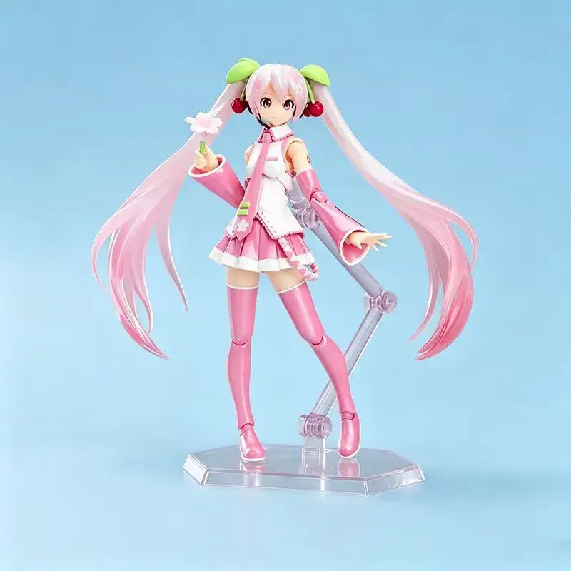 Sakura Hatsune Miku Ex 061 Articulated Action Figure Pvc Collectible Model Virtual Singer Computer Case Desktop Ornament Toy