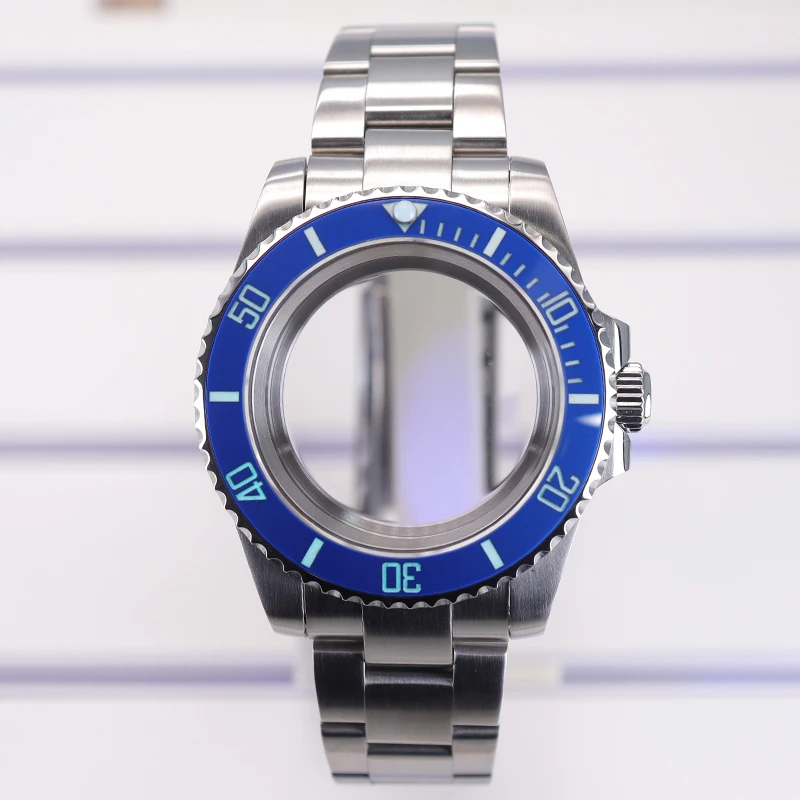 Obudowa do zegarka typu diver 40mm 20ATM, bransoleta, bezel C3, szkło szafirowe, pasuje do mechanizmów NH35, NH36, NH34, NH38, 8215, Eta2824, części i akcesoria do zegarków SUB.