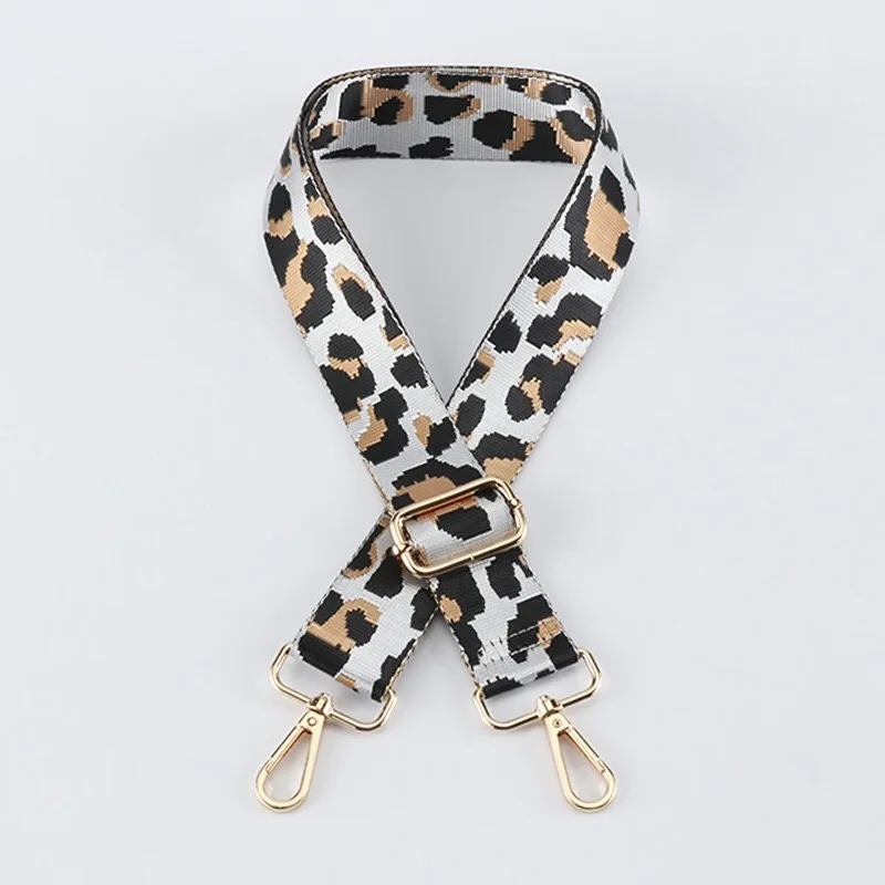 New Versatile Cross Border Leopard Pattern Bag Strap Wholesale Luggage Diagonal Strap Bag Shoulder Strap Adjustable Replacement