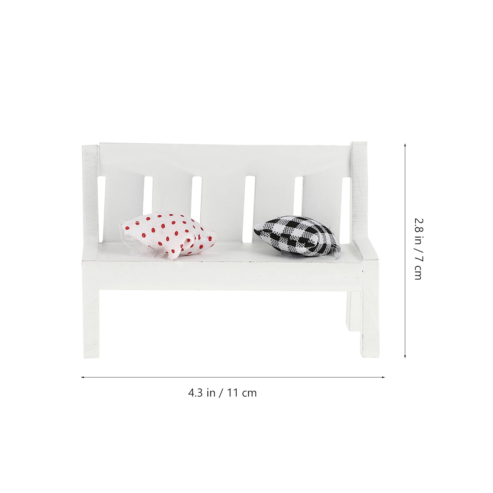

2 Pcs Mini Chair Decoration Figurine for Wooden Craft Household Bedroom