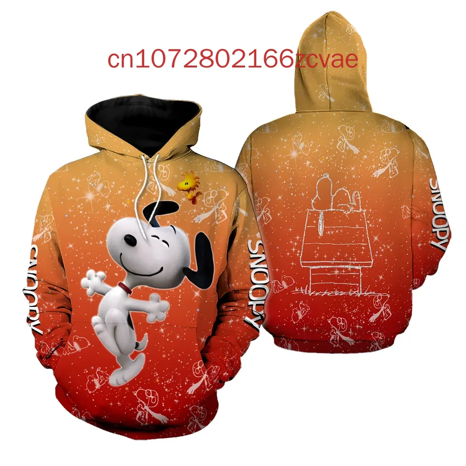 New Snoopy Hoodies 3D Printed Casual Street Fashion Men's and Women's Children's Hoodies