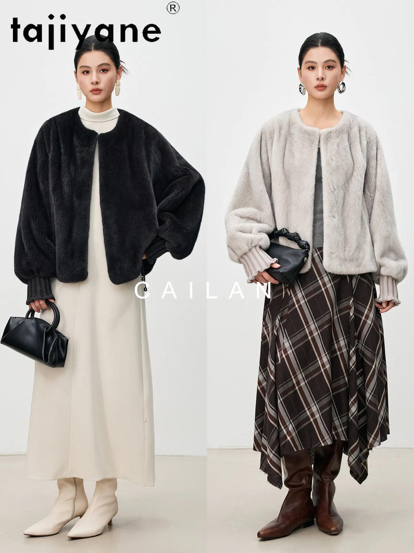 TAJIYANE 100% Naturale All'ingrosso Giacca di Pelliccia di Visone Donna Moda Breve Reale Cappotto di Pelliccia di Visone Inverno Abbigliamento Donna 2025 шуба жleticud