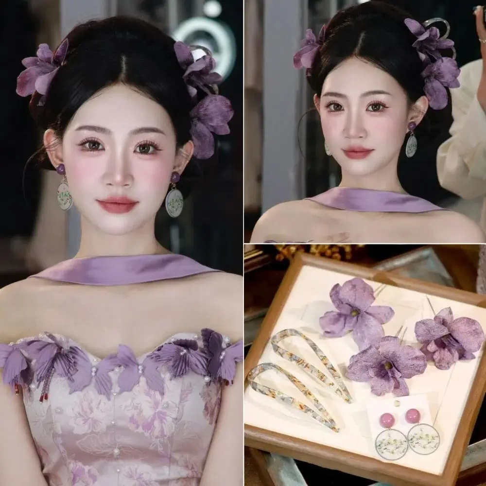 新しいフレンチスタイルのブライダルヘッドドレスエレガントな花の結婚式の帽子写真撮影高級ヘアジュエリーセットヘアアクセサリー