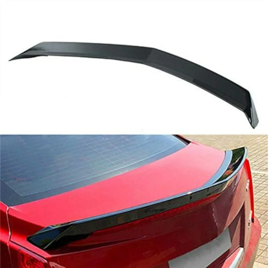 

Rear Lip Spoiler Wing for Cadillac ATS 2013-2019 Sedan, Gloss Black V-Type ABS Plastic, Lightweight Aerodynamic Enhancement