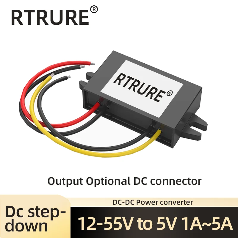 

12V 24V 36V 48V Convert to 5V 1A 2A 3A 5A DC DC Step Down Buck Converter Car GPS Camera Power Supply 48 36 24 12 Volt to 5 Volt