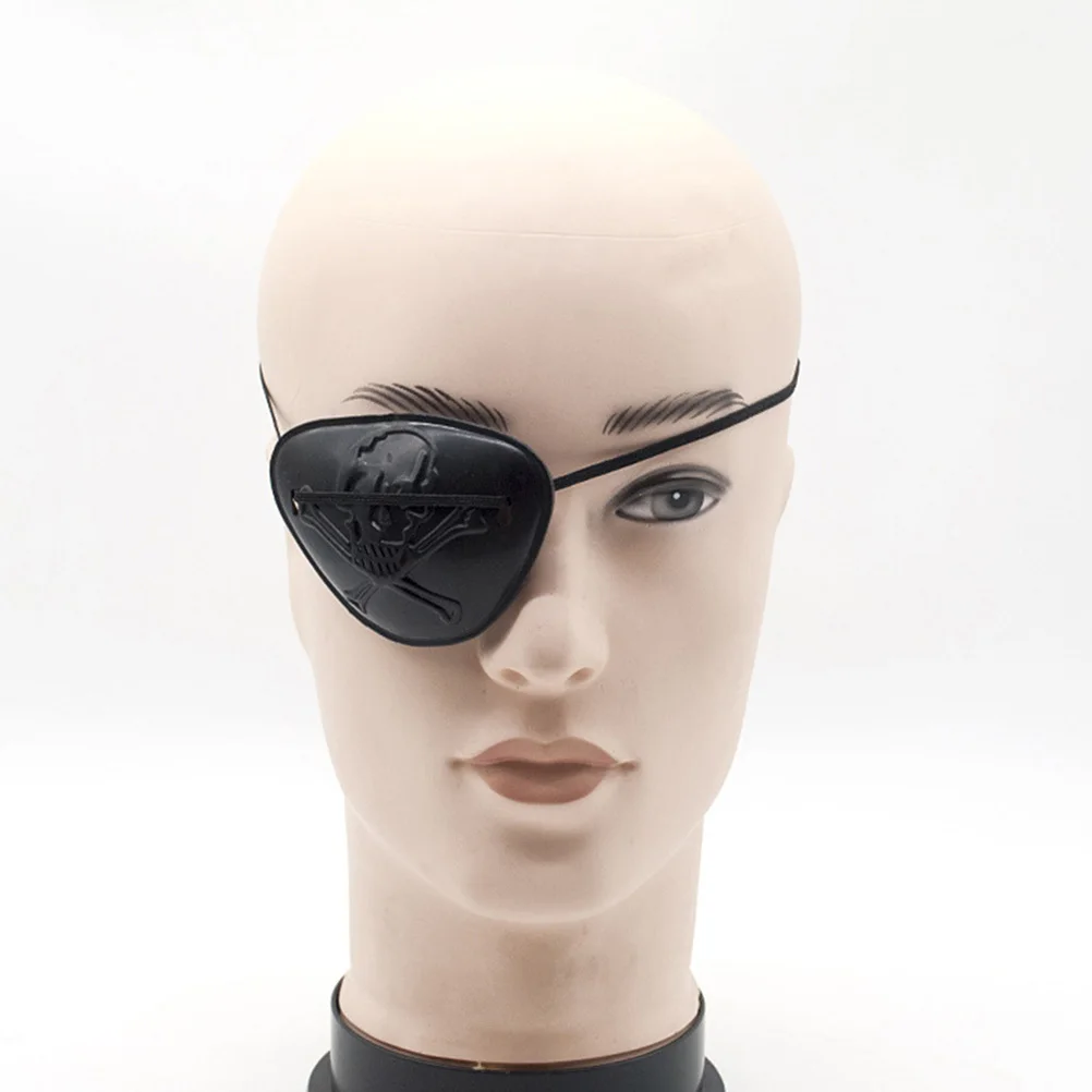 1 個のアイパッチ小道具、海賊コスチュームアクセサリー用のスカルを含む 4 つのパターン、ハロウィンドレスアップ子供大人パーティー