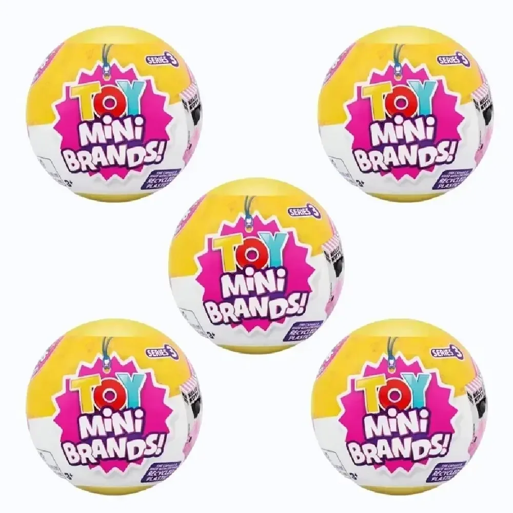 Zuru الماركات الصغيرة اللعب سلسلة 5 مفاجأة الماركات لعبة لطيف الأطفال اليدوية DIY بها بنفسك تخمين كرات الاطفال الهدايا الأصلي صندوق أعمى غامض #4