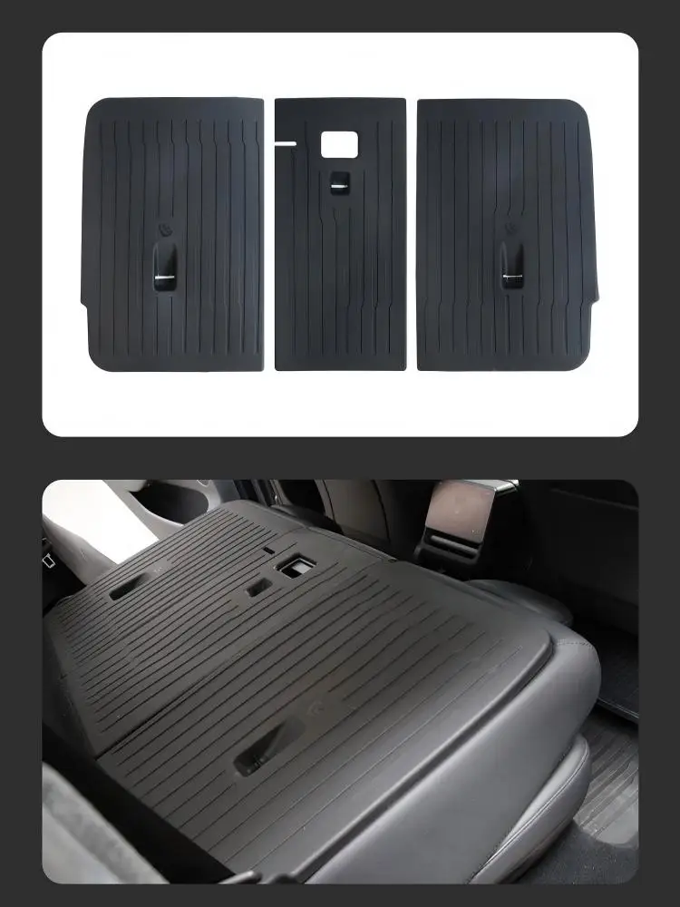 For Tesla New Model Y Juniper Rear Seat Back Cover Backrest Protector TPE Trunk Anti-scratch Pad Anti-dirty Mat Interior - view 6